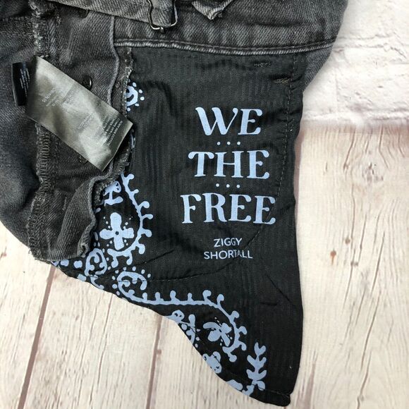 Free People Charcoal Denim Romper - Picture 14 of 16